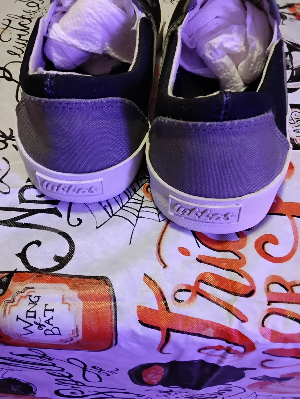 Inkkas Men's Size 7 Women’s size 9 Bad A*ss canvas skater shoes sneakers